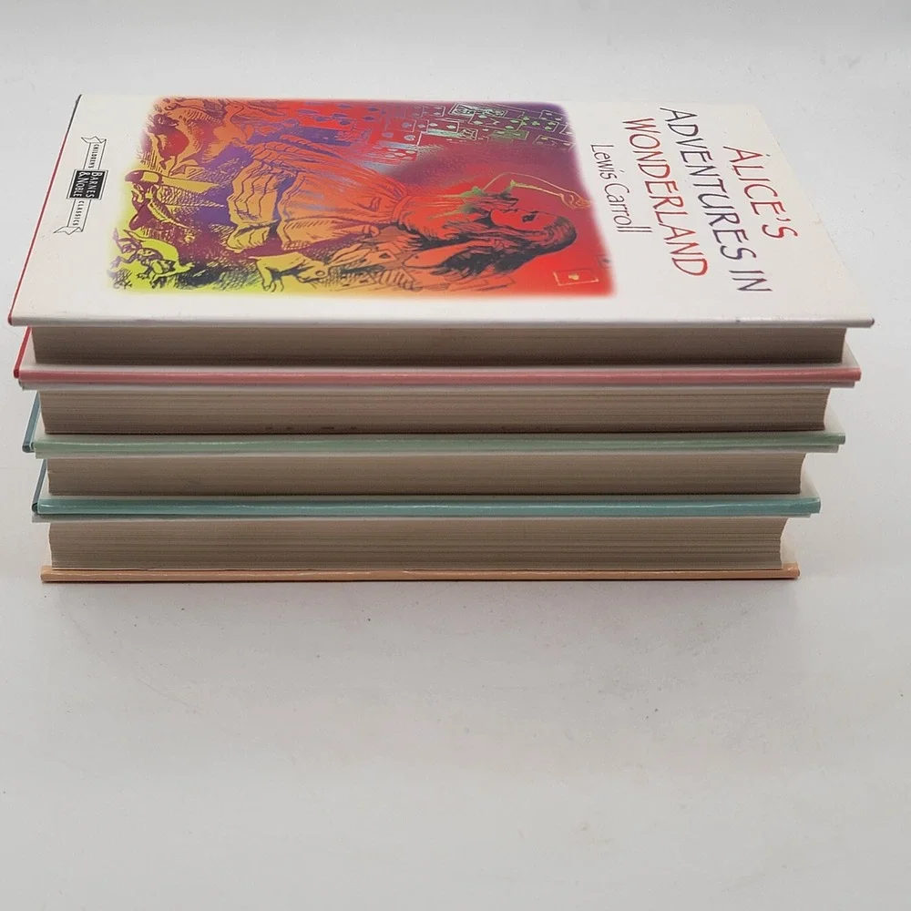 Barnes & Noble Children's Classics 4 Book HC Set Alice Wizard Oz Anne Princess